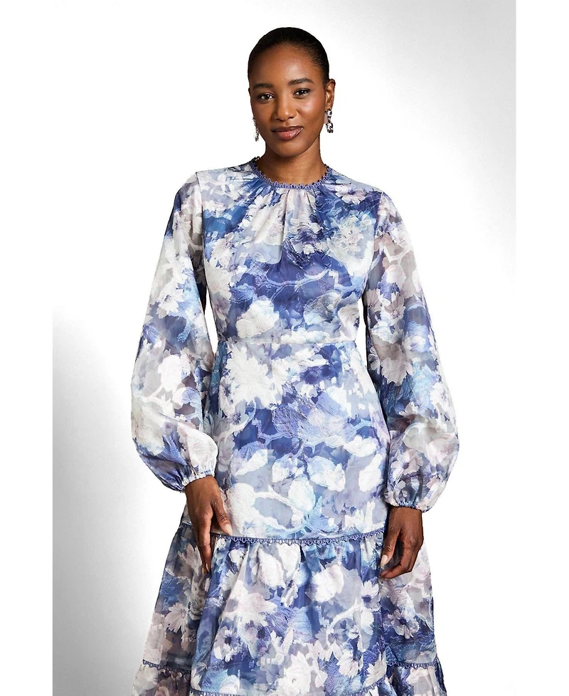 Coast Women's Printed Volume Fit And Flare Dress