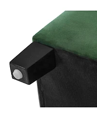 Streamdale Furniture Upholstered Storage Ottoman Bench 300lbs Capacity