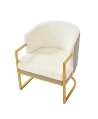Streamdale Furniture Modern Upholstered Accent Chair with Metal Frame