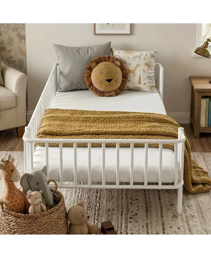 Streamdale Furniture Twin Size Metal Daybed with Sturdy Steel Slat Support