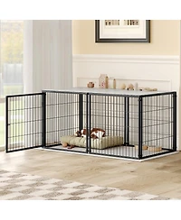 Streamdale Furniture Large Dog Cage and Playpen with Top Indoor Pet Kennel