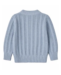 MeMoi Toddler Girls 3T- 10 Cozy Oversized Cable-Knit Cardigan Sweater
