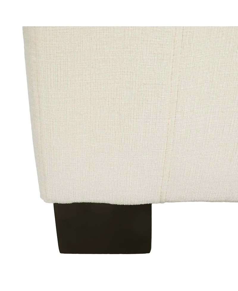 Streamdale Furniture 50'' Textured Fabric Rectangular Ottoman Bench with Hidden Storage