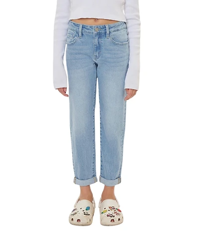 KanCan Big Girls' Halo Mini Mom Jeans