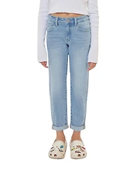 KanCan Big Girls' Halo Mini Mom Jeans