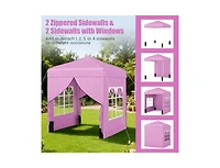 Boyel Living 6.5 x Ft Pop up Canopy Tent with 4 Sidewalls and Wheeled Bag