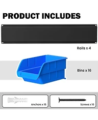 Xdovet Wall Mounted Plastic Hardware Organizer Storage System