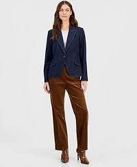 Tahari Asl Women's Denim Single-Button Blazer