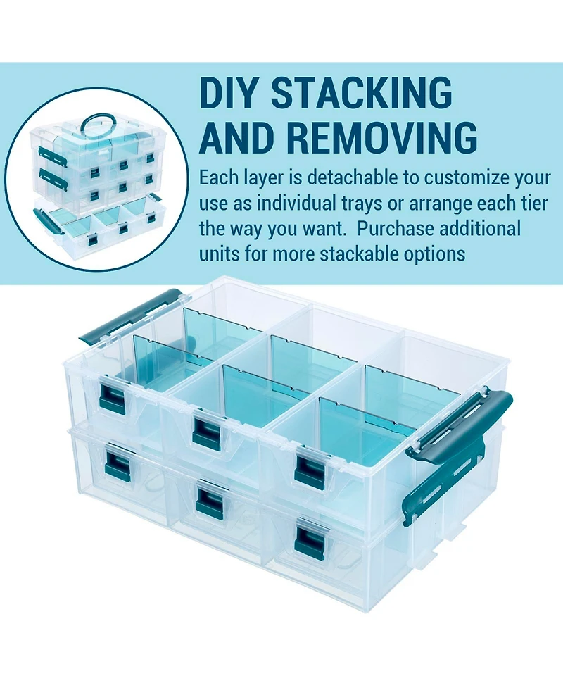 Xdovet Stackable Tray Add-on Sewing Organizer