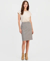 Tahari Asl Women's Plaid Pencil Skirt