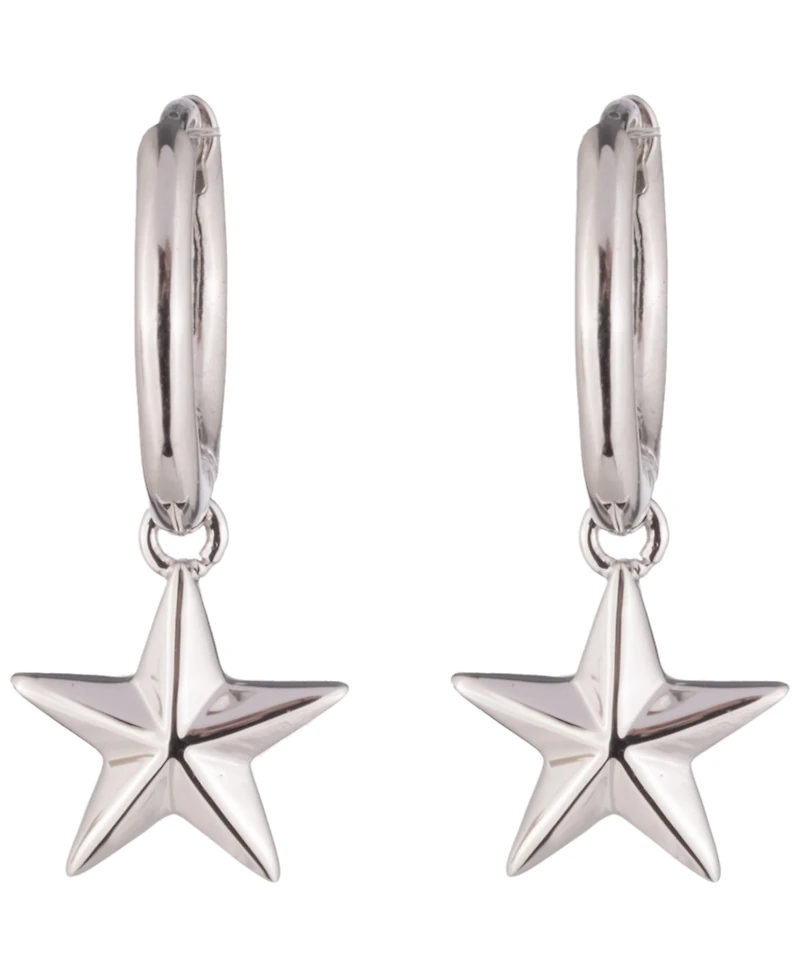 Lauren Ralph Lauren Sterling Silver-Plated Huggie Earrings
