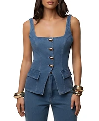 Jluxlabel Women's Step Forward Denim Top