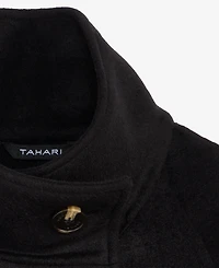 Tahari Women's Double-Faced Funnel Neck Coat