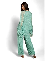 Coast Women's Sequin Cape Blouse
