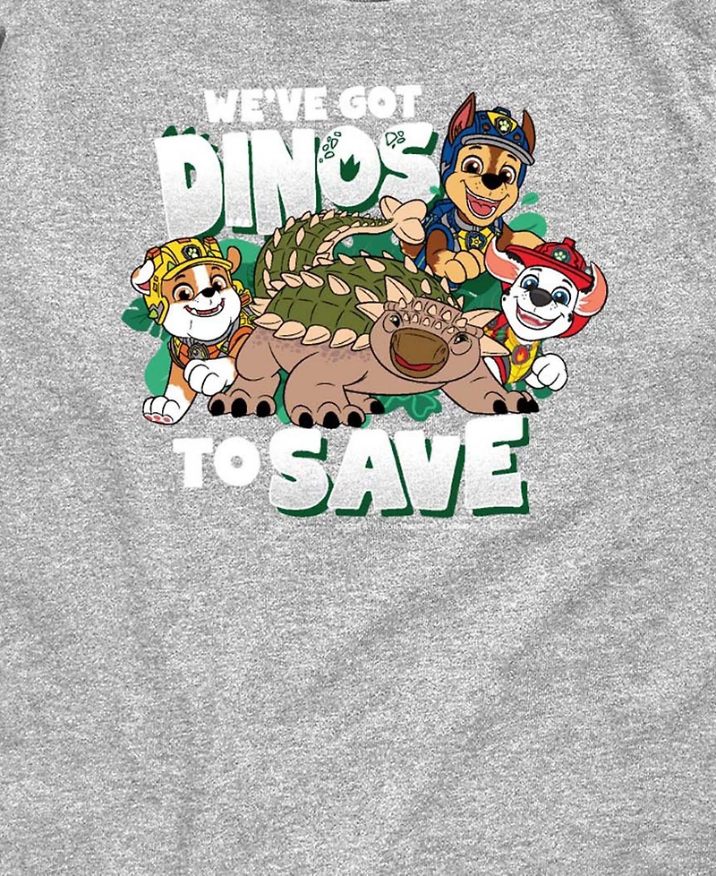 Paw Patrol The Movie We've Got Dinos to Save Toddler Boys' 2T-5T Short-Sleeve Graphic T-Shirt