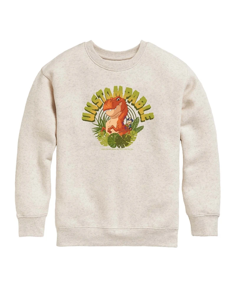 Paw Patrol The Movie Dinosaur Unstompable Toddler Boys' 2T-5T Fleece Crew Sweatshirt