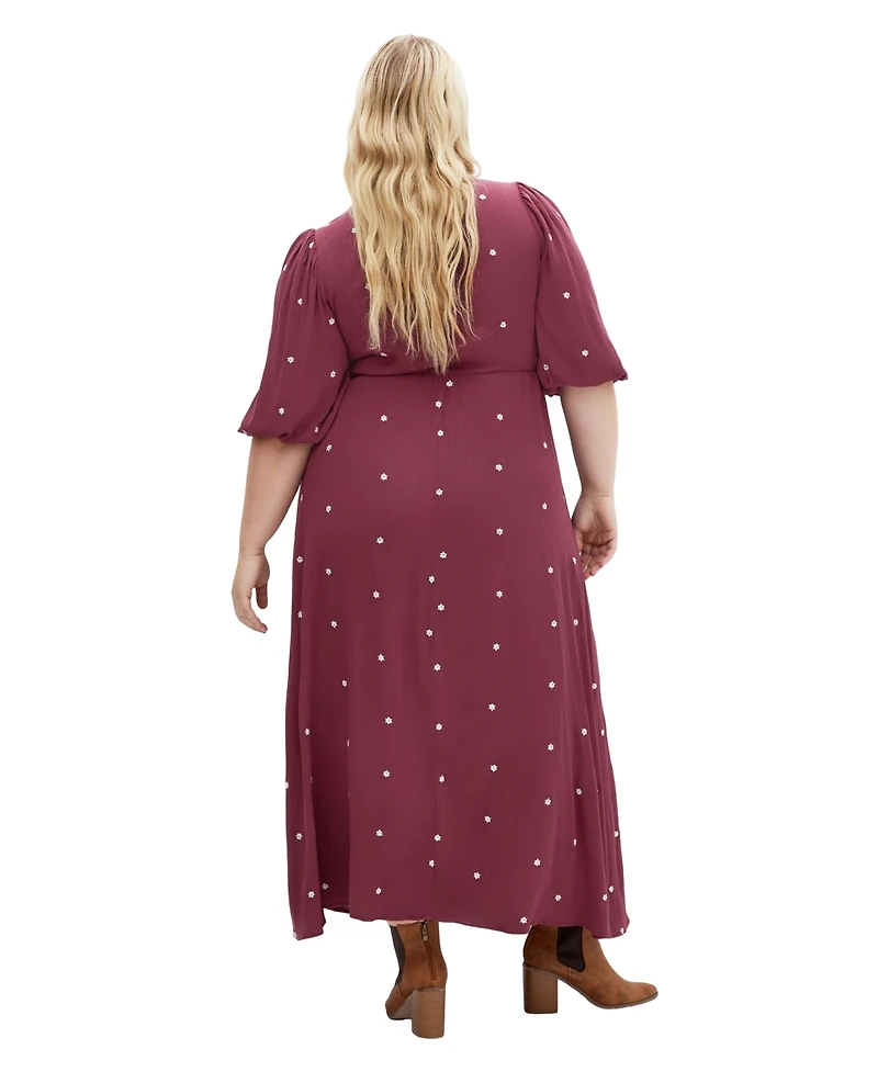 City Chic Women's Plus Ulla Embroidered Dress