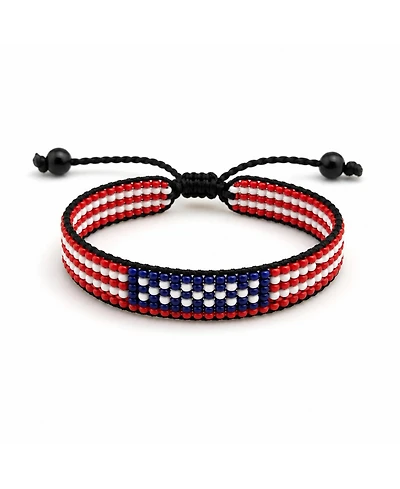 Black & White Love Beaded Bracelet Handmade with Purpose