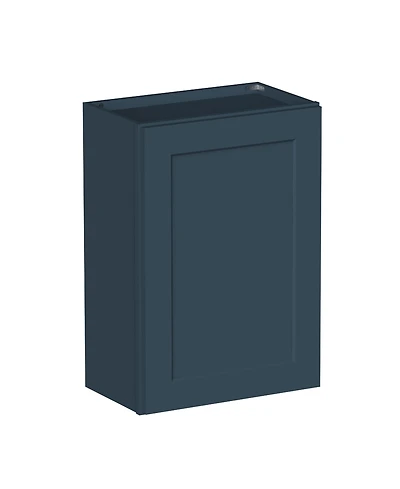 Boyel Living Standard Wall Cabinet (1 Door 2 Shelves), Kitchen with Solid Wood Frame, Soft-Close Hinge
