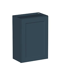 Boyel Living Standard Wall Cabinet (1 Door 2 Shelves), Kitchen with Solid Wood Frame, Soft-Close Hinge