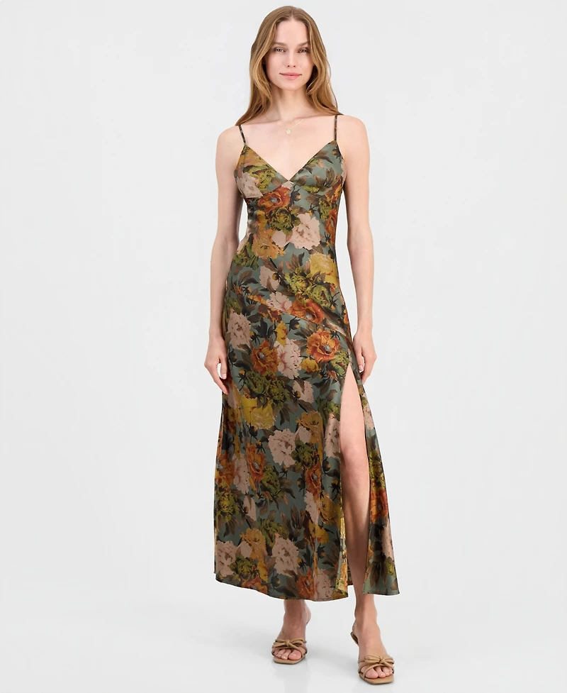 Lulus Juniors' Carreta Midi Slip Dress