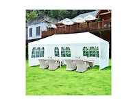 Clihome 10 x 20 Feet Outdoor Party Wedding Canopy Tent with Removable Walls and Carry Bag