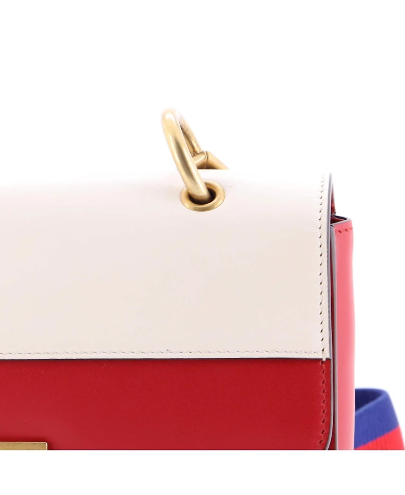 Pre-Owned Gucci Medium Queen Margaret Flap Bag Colorblock Leather
