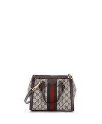 Pre-Owned Gucci Small Ophidia Top Handle Tote Gg Coated Canvas