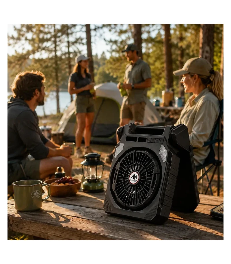 Ayamaya Portable Solar Camping Fan with Led Lantern and 26000mAh Power Bank
