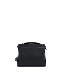 Pre-Owned Fendi Mini Selleria Peekaboo Fit Bag Leather with Laser Cut Detail