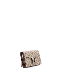 Pre-Owned Gucci Small Dionysus Chain Wallet Gg Coated Canvas
