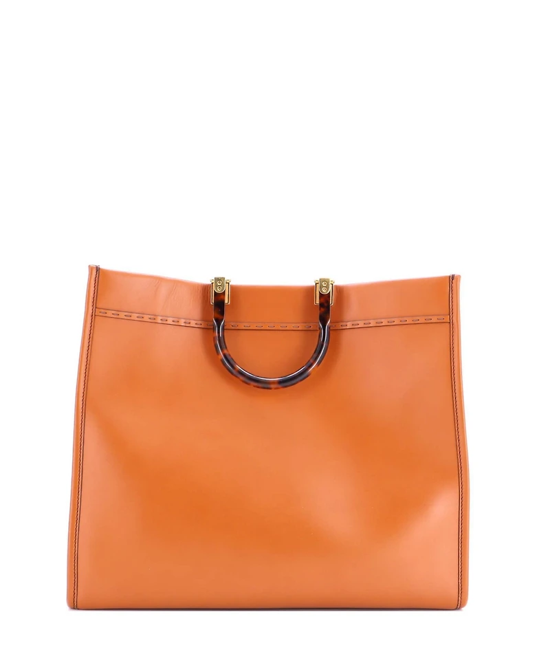 Pre-Owned Fendi Large Sunshine Shopper Tote Leather