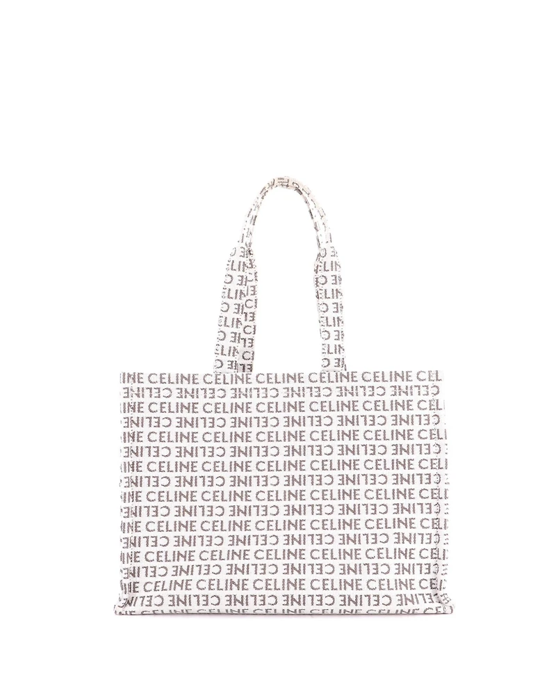 Pre-Owned Celine Large Cabas Thais Tote All Over Logo Jacquard