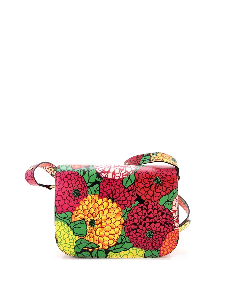 Pre-Owned Gucci Small Horsebit 1955 Shoulder Bag Printed Leather