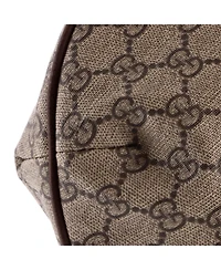Pre-Owned Gucci Large Ophidia Half Moon Hobo Gg Coated Canvas