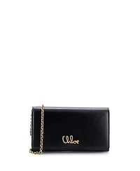 Pre-Owned Chloe Iconic Flap Wallet on Chain Leather
