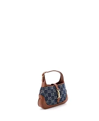 Pre-Owned Gucci Mini Jackie 1961 Hobo Gg Denim