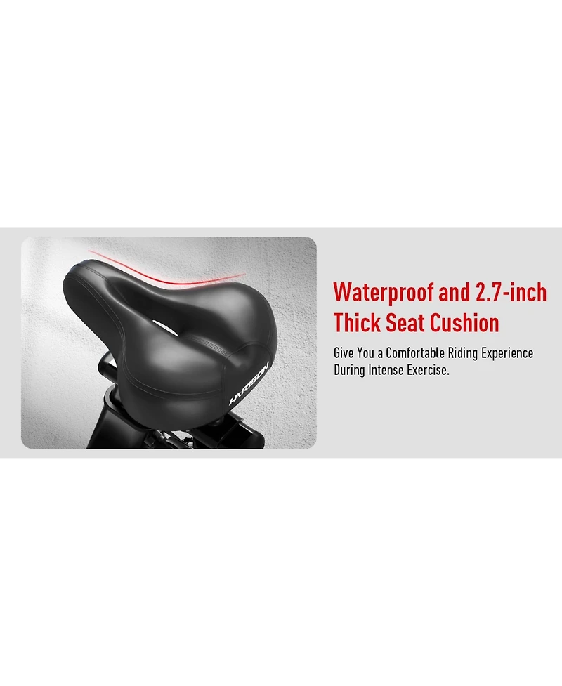 Harison Semi-Commercial Exercise Bike, 400 lbs Capacity, Magnetic with Bluetooth (Hrm-X8)