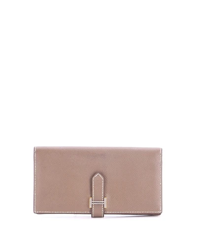 Pre-Owned HERMES Long Bearn Wallet Epsom