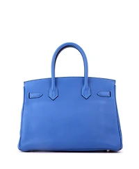 Pre-Owned HERMES Birkin 30 Handbag Clemence with Gold Hardware