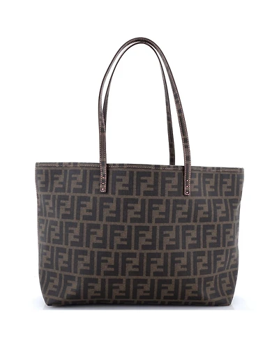 Pre-Owned Fendi Medium Roll Tote Zucca Coated Canvas