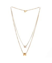 Pre-Owned HERMES Clou d'H Double Pendant Necklace