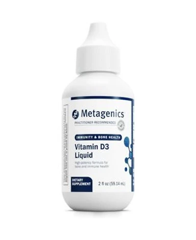 Metagenics Vitamin D3 Liquid Supplement High Absorbency Easy To Swallow Liquid Vitamin D3 For Bone Health Immune Support 2275 Servings