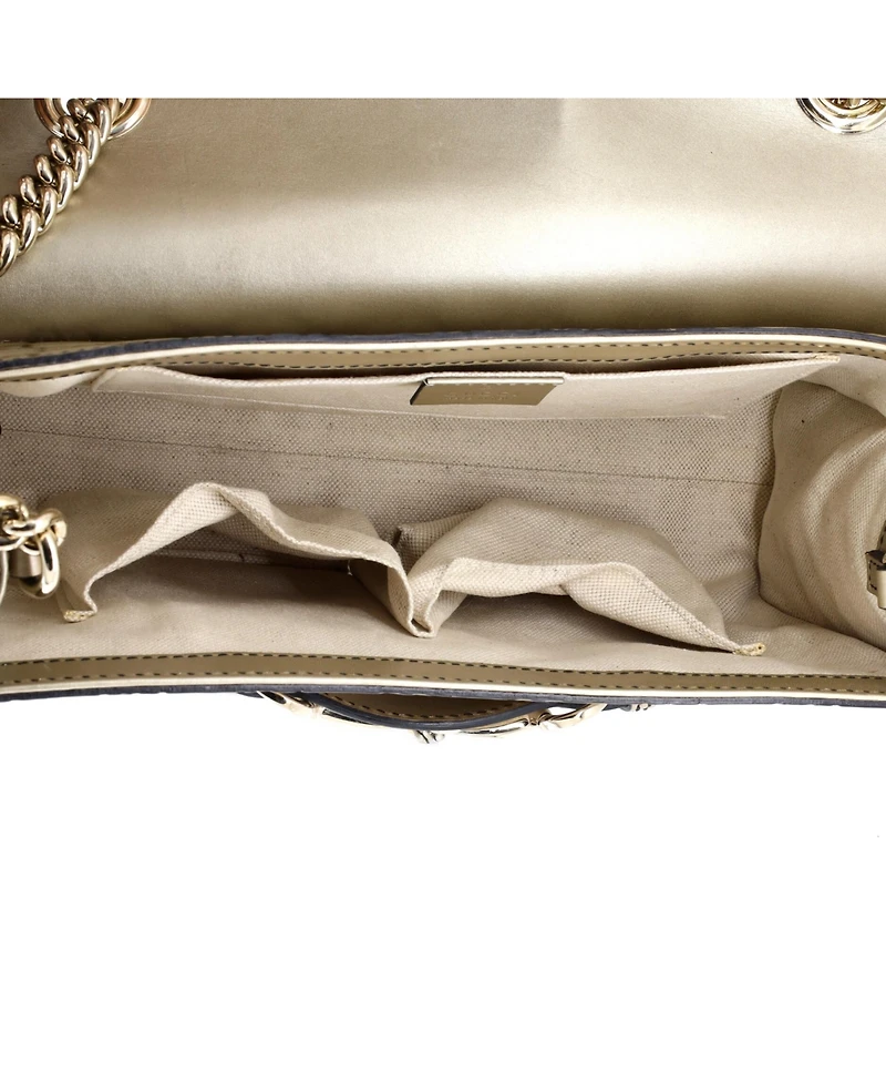 Pre-Owned Gucci Medium Emily Chain Flap Bag Guccissima Leather