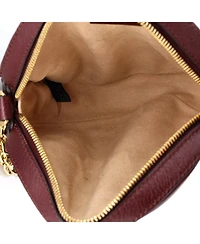 Pre-Owned Gucci Mini Ophidia Round Shoulder Bag Leather
