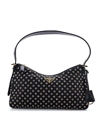 Pre-Owned Prada Medium Aimee Shoulder Bag Re-Nylon with Grommets
