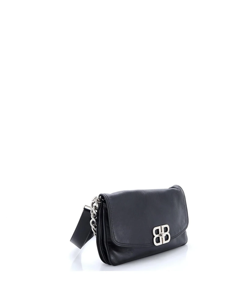 Pre-Owned Balenciaga Medium Bb Soft Flap Bag Leather
