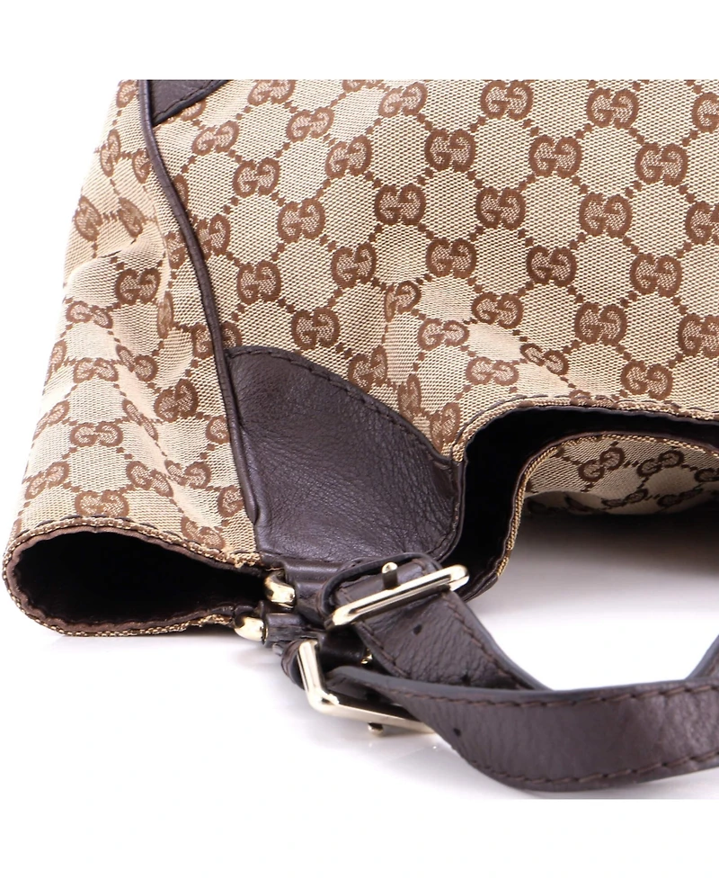 Pre-Owned Gucci Large Charlotte Tote Gg Canvas with Leather