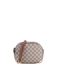 Pre-Owned Gucci Mini Chain Crossbody Bag Gg Coated Canvas and Leather