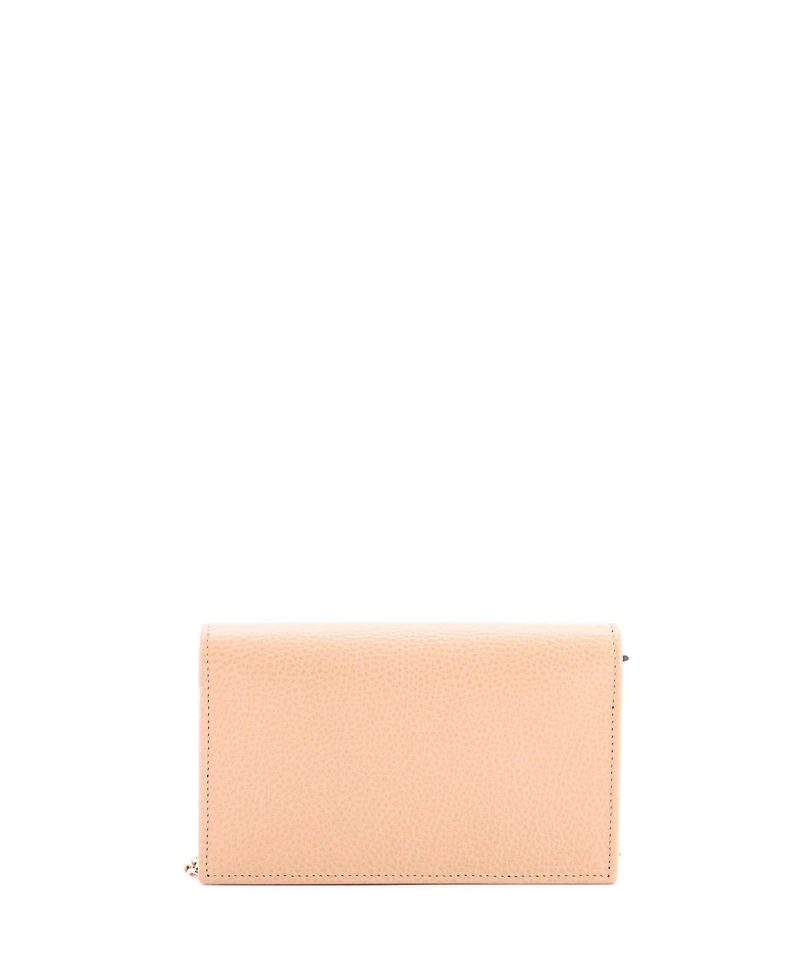 Pre-Owned Gucci Interlocking Wallet on Chain Leather